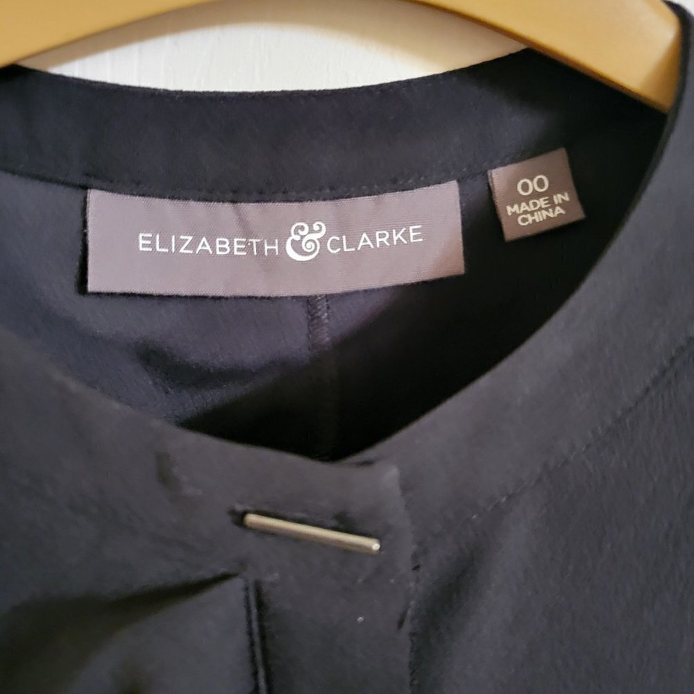 Elizabeth & Clarke Black sleeveless button down sleeveless blouse Size 00 NWOT - Picture 8 of 8
